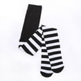 thumbnail image 4 of Women's Pantyhose Striped Style High Waist Bag Foot Slim Fit All-Match Base Socks Christmas Halloween Tights, 4 of 6