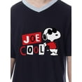 thumbnail image 2 of Peanuts Mens' Joe Cool Snoopy Classic Character Sleep Pajama Dress Shirt, 2 of 5