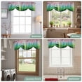thumbnail image 6 of Tie Up Valances for Windows, Pink Flowers Adjustable Valance Curtains Window Treatment for Living Room, Green Lake Spring Plants Small Boat Rod Pocket Kitchen Curtains & Drapes 54x18 Inch, 6 of 9