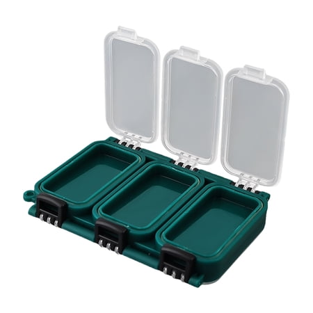 Double Side Fishing Accessory Case Fishing Tackle Storage Box Multi Compartment