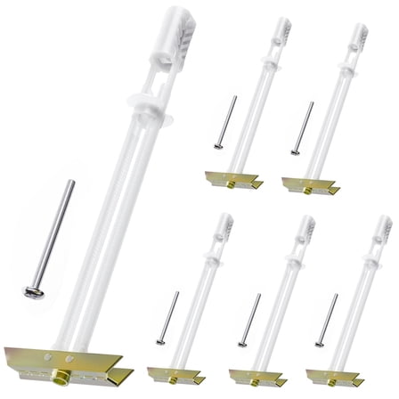 Drywall Anchor with Included Bolts for 1/4”-20, Heavy Duty Hollow Drywall Anchors for TV Mounting Kit, Hollow Wall Anchors Holds up to 270lbs Each in 1/2” Drywall, 12 Packs