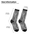 thumbnail image 2 of Fuzoiu Zebra Skin Print Kids Socks For Boys Girls,Grip Crew Socks with Non Slip,Lightweight Stretch Crew Socks,Toddlers Crew Boot Socks, 2 of 5