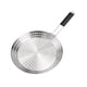 thumbnail image 5 of Parrilla para hornear, sartén para cocinar, plancha de barbacoa redonda de acero inoxidable, sartén para asar en interiores o exteriores para hornear, 5 of 9