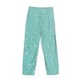 thumbnail image 3 of Haiem Teal Turquoise Glitter Men's Pajama Pants Ultra Lightweight Pjs Bottoms Sleepwear Bottom Pants With Pocket Drawstring-Small, 3 of 7