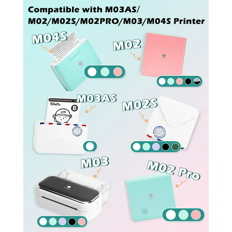 Phomemo Thermal Paper for M02/M02S Printer Printable Photo