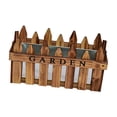 thumbnail image 2 of DYNWAVECA Flower Pot Holder Wooden Picket Fence Table Centerpiece Display Stand Display Rack Display Holder Planter Box for Restaurants Wood Color, 2 of 10
