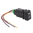 thumbnail image 1 of Fog Light Push Button Switch, Stable Connection 4 Pole 12V Push Switch Heat Resistant  for DRL, 1 of 7