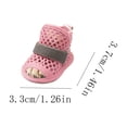 thumbnail image 2 of 4-Pack Summer Breathable Mesh Dog Shoes Size 2 - Non Slip Small Dog Sandals, Paw Protection for Outdoor Walking, Running, 2 of 6
