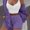 Purple, variant on Ichuanyi Women's 3 Pc Loungewear Sets, Plush Soft Casual Housewear Solid Long Sleeves 3 Piece Set