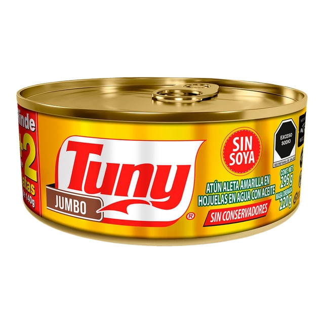 Atún Tuny en agua con aceite jumbo 295 g