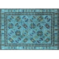 thumbnail image 1 of Ahgly Company Indoor Rectangle Oriental Light Blue Traditional Area Rugs, 5' x 7', 1 of 4