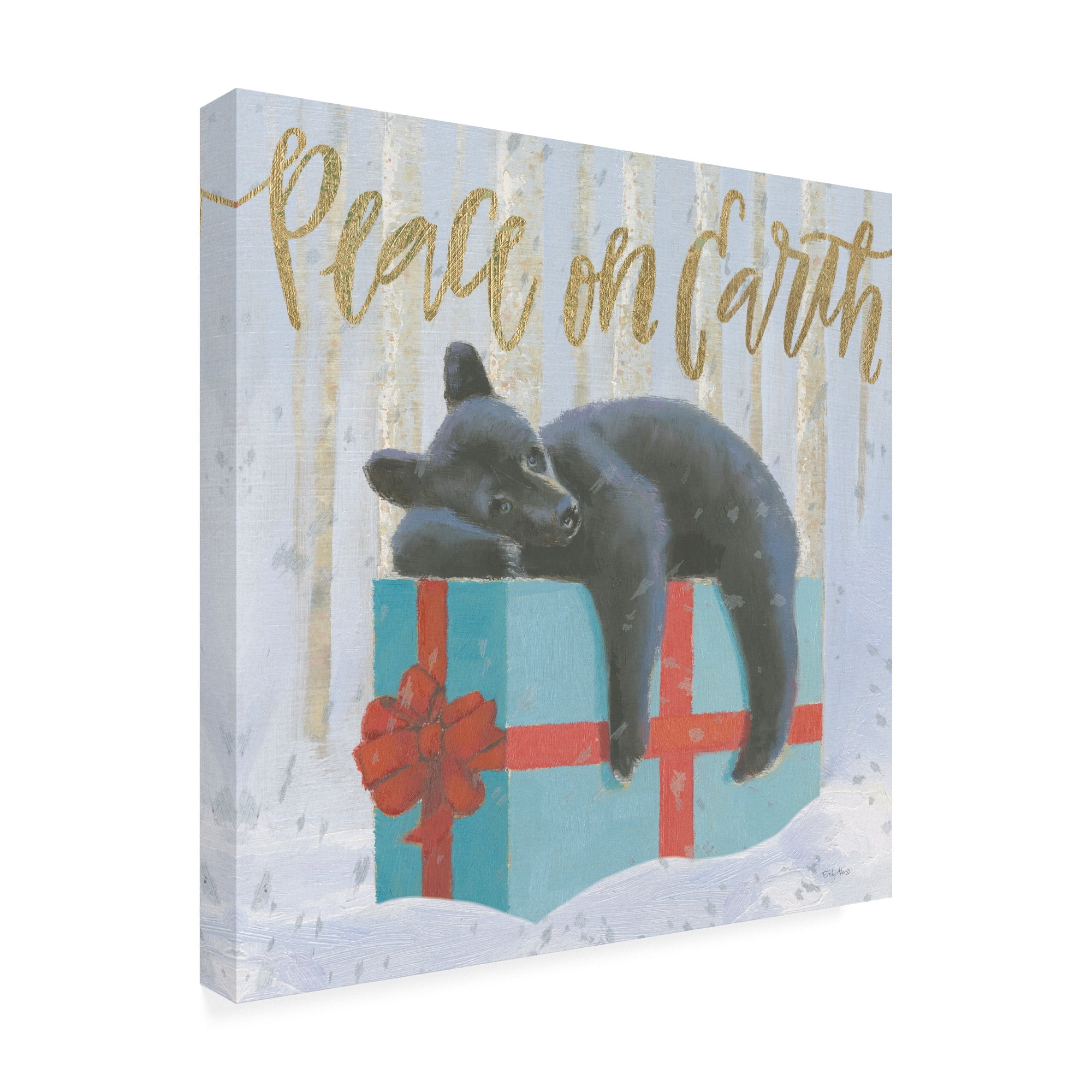 Trademark Fine Art 'Christmas Critters Bright II' Canvas Art by Emily Adams