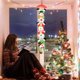 thumbnail image 4 of Gibobby Cuerda de muñeco de nieve de Navidad con campana Colgante de muñeco de nieve de Navidad Decoraciones de Navidad(colour), 4 of 4