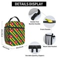 thumbnail image 3 of Insulated Lunch Bag Togolese-Flag Reusable Lunch Box for Men Women, 3 of 7