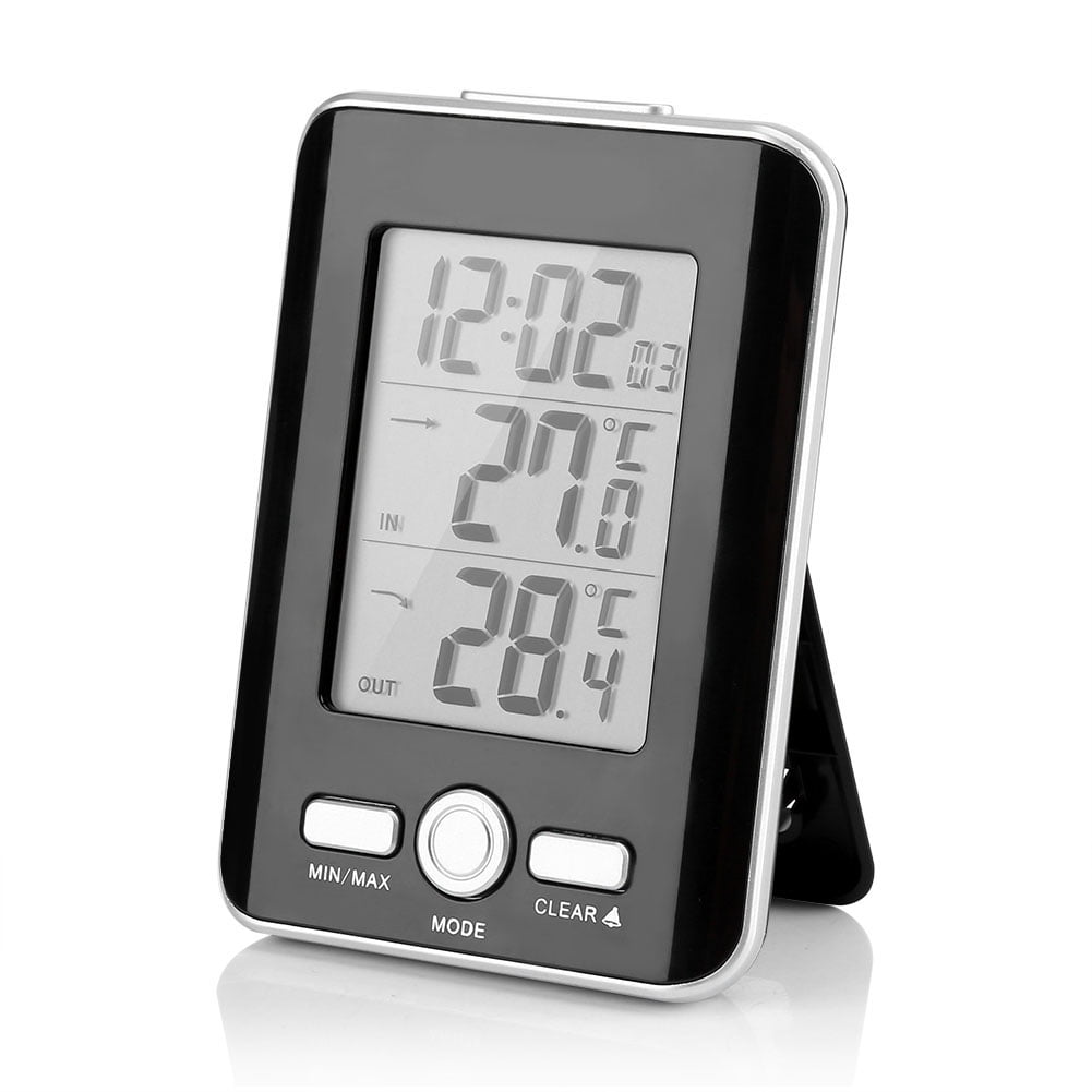 Digital Thermometer Clock Thermometer Alarm Clock BALDR LCD Digital