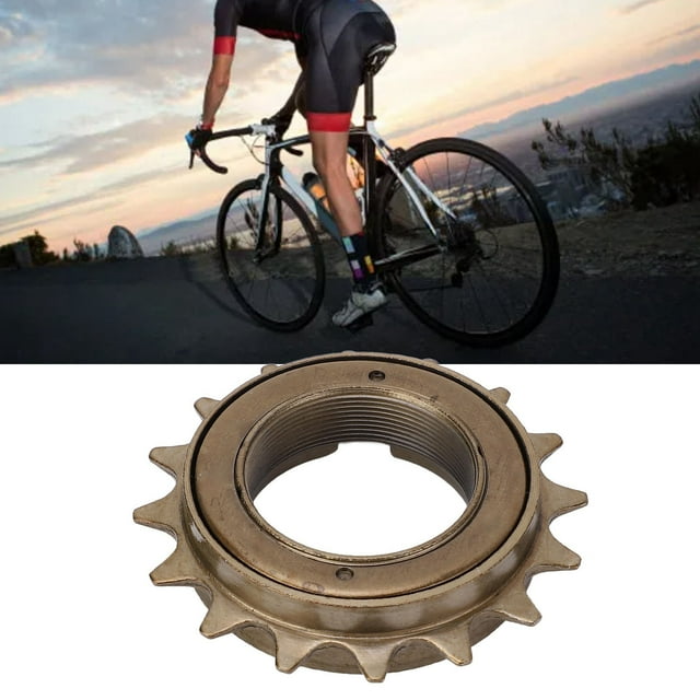 Single Speed Bike Freewheel, 16T 18T Carbon Steel Threaded Universal One Speed Bicycle for Freehub Replacement Parts