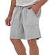 thumbnail image 4 of pstuiky Pantalones cortos para hombre, Pantalones cortos de entrenamiento casuales y cómodos para hombre con bolsillos con cordón elástico Pantalones cortos cargo, 4 of 9