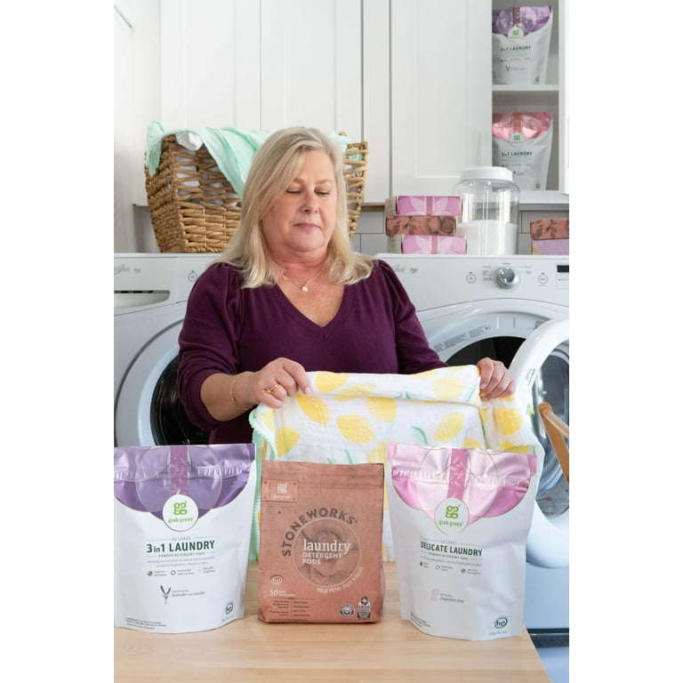 Grab Green 3-in-1 Laundry Pods, 60 Loads, Lavender Vanilla Scent