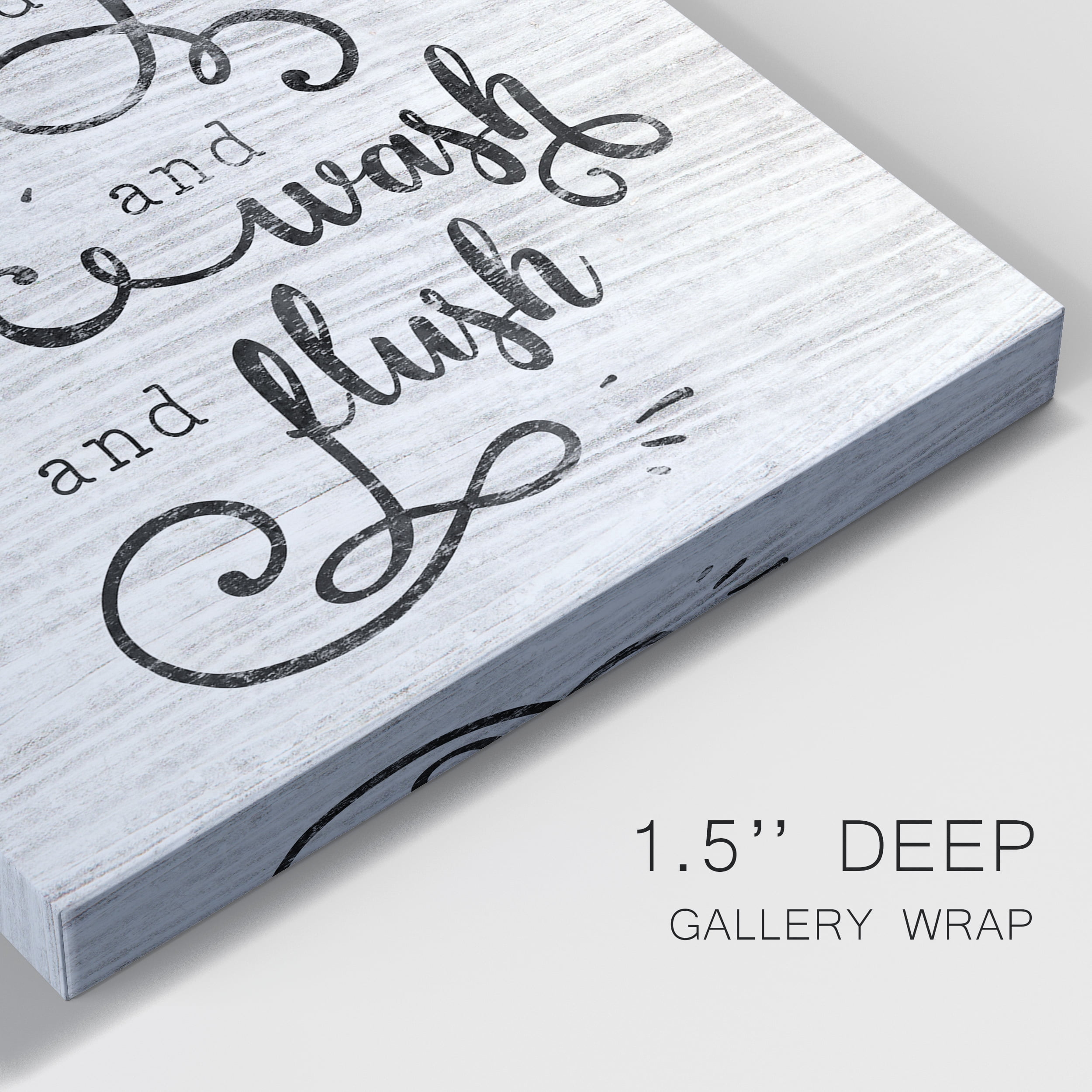 Bathroom Rules Premium Gallery Wrapped Canvas - Ready to Hang - 18 x 27