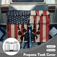 thumbnail image 3 of Yuyamidu Dog Paw Propane Tank Cover Double 20lb Weather Resistant Gas Cylinder Cover American Flag RV Propane Tank Protective Covers for Travel Trailer Accessories, 3 of 8