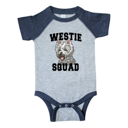 

Inktastic Dog Westie Squad Gift Baby Boy or Baby Girl Bodysuit