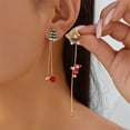 thumbnail image 6 of SPEKSEE Christmas Earrings for Women Snowflake Santa Claus Tassel Earrings Christmas Tree Earrings Xmas Santa Dangle Earrings for Women Merry Christmas Jewelry Gifts, 6 of 9