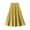 Yellow, variant on Lolmot Womens Solid Color Summer Skirt High Waist Auricular Margin Pleated Skirt Midi Skirt