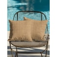 thumbnail image 4 of Outdoor Pillows Waterproof, Brown Ochre Solid Color Bedding Throw Pillows with Insert for Couch Sofa Bed, Farmhouse Minimalist Pure Color 16x16 Inch Pillowcases Decorative Patio Pillow Set of 2, 4 of 8