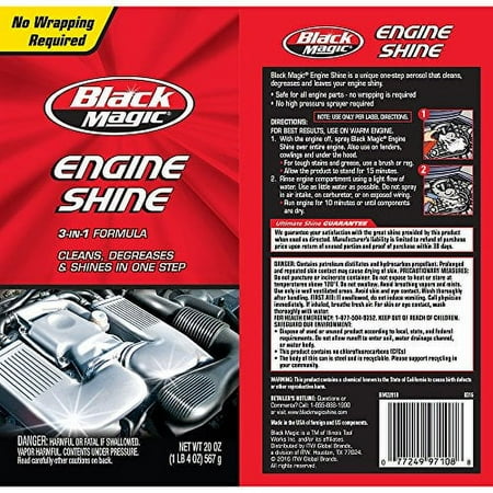 Black Magic BM22018 2-in-1 Engine Shine, 20 oz.