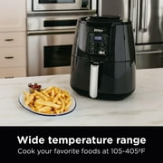 Ninja 4-Quart Air Fryer that Healthier Frying, Quick Meal, Dishwasher Safe, Gloss Finish, Black/Grey