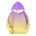 thumbnail image 2 of Makaor Hoodies for Boys Girls Pullover Sweatshirts Gradient Long Sleeve Coats Lightweight Clothes Pockets, 2 of 5