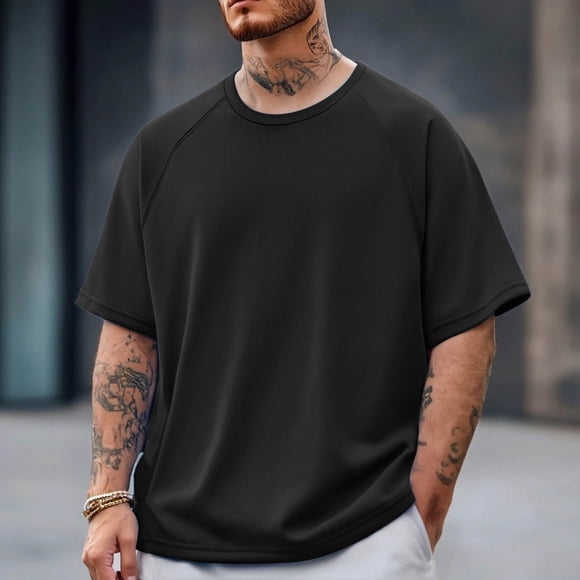 Men T Shirts Short Sleeved Basketball Sports Split T Shirt Appearance Suit for Men's Warm Up Shooting Sweat Wicking Quick Drying Ideal for College Students