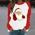 thumbnail image 2 of successthop Christmas Sweatshirt Women Graphic FLeece Plus Size Crewneck Long Sleeve Sweaters Pullover Top Print Clothes, 2 of 3