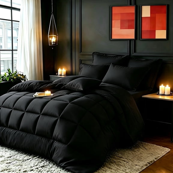 2 Pcs Twin Lightweight Quilted Comforter Set – Soft And Breathable, All Season Skin-Friendly Bedding Set