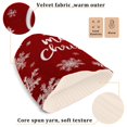 thumbnail image 3 of BZSMCE Winter Beanie Hats Casual Warm Cozy CapSnowy Red Christmas Cheer Pattern, 3 of 7