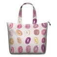 thumbnail image 1 of Colorful Donut Cy Print Weekender Bag Multipurpose Travel Tote Lightweight with Adjustable Strap Featuring Sweet Donut Dessert Designs, 1 of 5