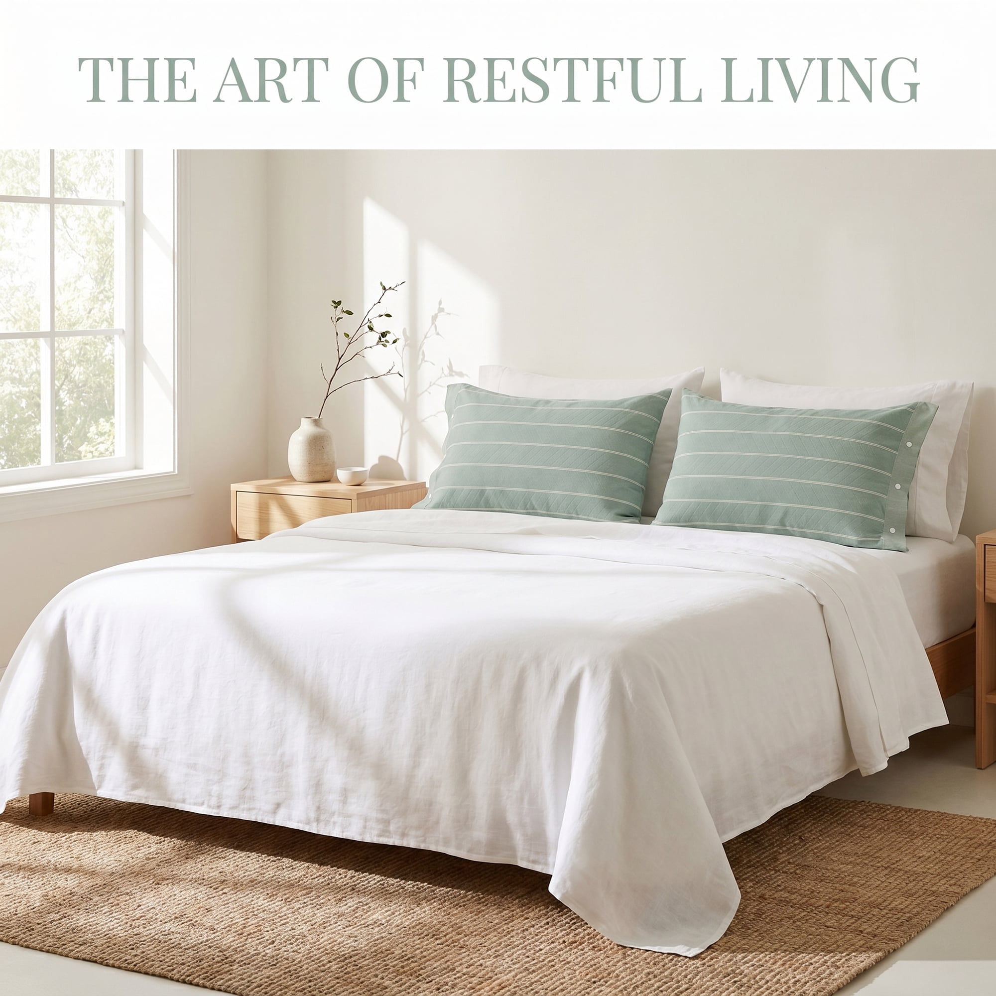 Unique Bargains 2 Pack Cotton Pillowcase Cooling Envelope Closure Wrinkle Resistant Queen Green