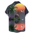 thumbnail image 5 of Gamivast Mens Beach Shirts Sailboat Print Short Sleeve Button Down Tropical Shirts Casual Summer Tees Soft Breathable Holiday Aloha Party Fashion Tops, 5 of 6