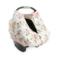 thumbnail image 3 of Little Unicorn Baby Car Seat Cover - Cotton Muslin, Lightweight & Breathable, Pink Watercolor Roses, 3 of 7