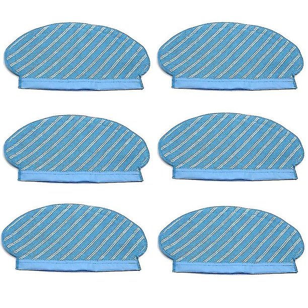 Juego de 6 almohadillas de paño para fregona compatibles con aspiradora Ecovacs Deebot Ozmo 920
