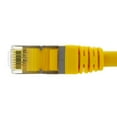 thumbnail image 3 of NavePoint Ethernet Patch Cable CAT6A, S/FTP, 26AWG, 0.5 Ft,  5 pack, Yellow, 3 of 4