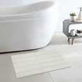 thumbnail image 7 of Mineral Spring Pure Bath Home Stripe Tufted Polyester Bath Rug, Birch, 20" x 32", 7 of 7