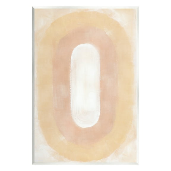 Stupell Industries Abstract Geometric Oval Abstract Painting Unframed Art Print Wall Art, 10 x 15