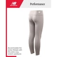 thumbnail image 4 of Leggings deportivos New Balance para niñas, pantalones largos de yoga de alto rendimiento, mallas para entrenamiento deportivo y baile (7-16), tallas 7-8, gris jaspeado, 4 of 6