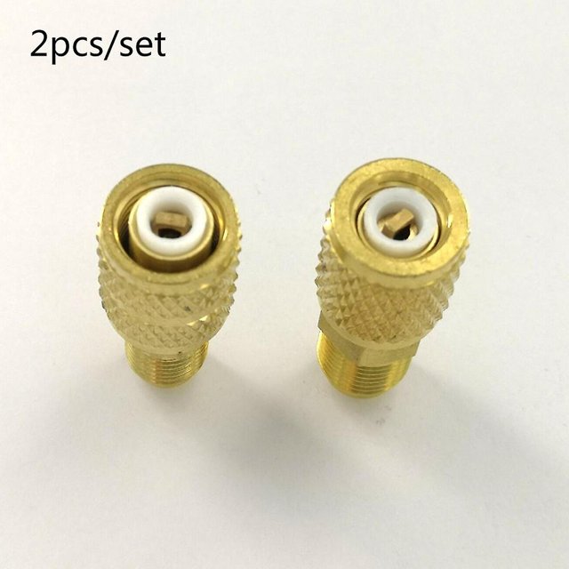 2 uds R410a adaptador de carga de refrigeración 5/16 Sae F acopladores rápidos a 1/4 Sae M Flare 5/16 Sae M a 1/4 Sae para aire acondicionado Banban