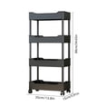 thumbnail image 3 of 4/3 Tier Rolling Plants Stand Space-Saving Storage Car with Wheels Easily Assembly for Indoor Outdoor Use, 3 of 6
