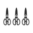 thumbnail image 1 of and Craft Stainless Steel Scissors for Versatile Cutting Tasks Durable Kitchen Utility Tool for Opening and General Use 3PCS, 1 of 4