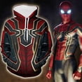 thumbnail image 4 of Nueva sudadera con capucha de Marvel Miles Morales Spiderman Cosplay, sudaderas unisex con cremallera, sudaderas casuales de moda, chaqueta de ropa de calle superior para hombre, 4 of 5