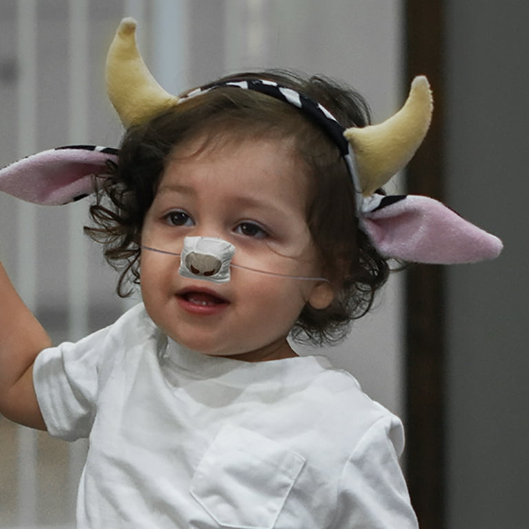 Cow Animal Dress Up Kit Ears Headband Tail Nose Cute Toddler Halloween Costume Cow Animal Dress Up Kit Ears Headband Tail Nose Cute Toddler Halloween Costume