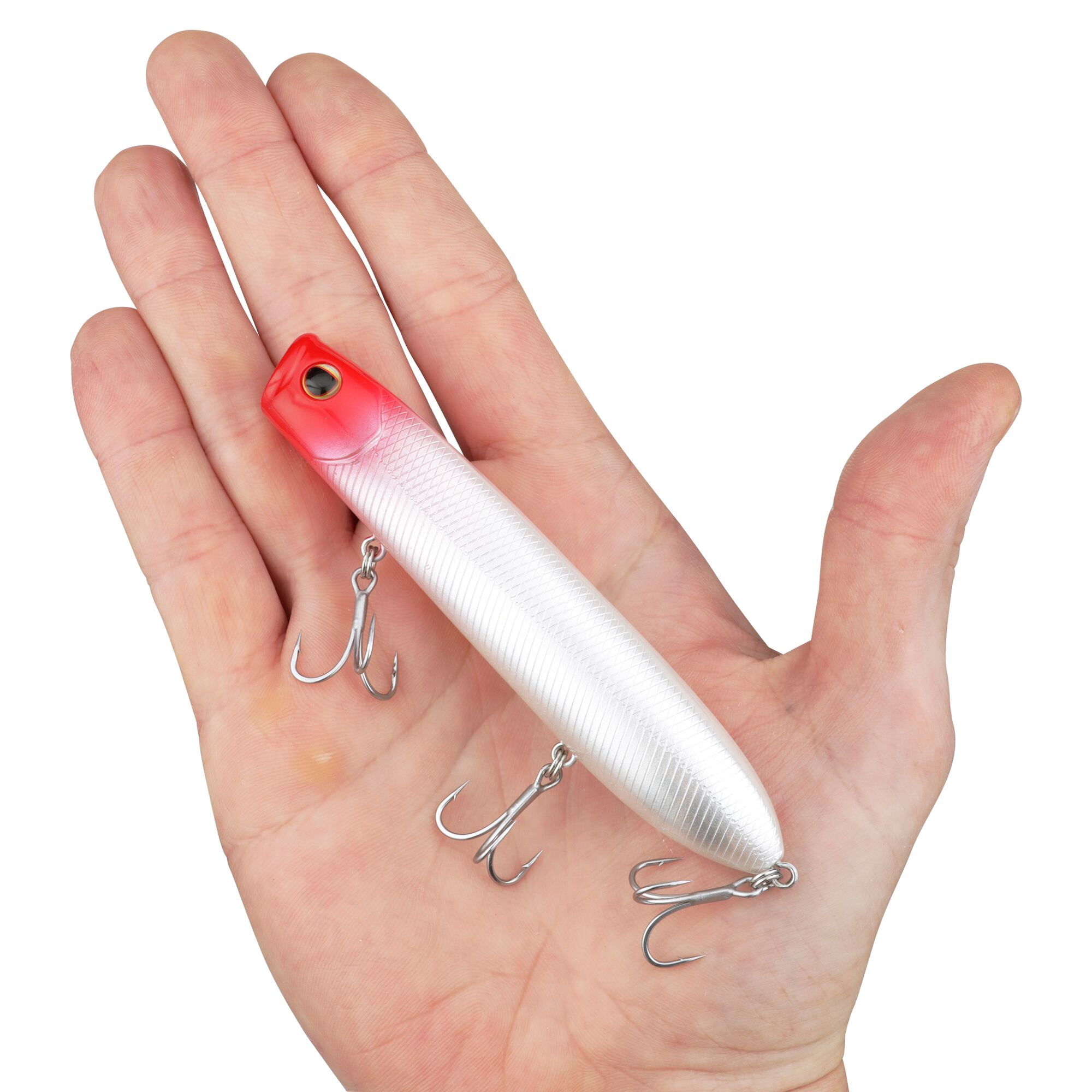 Berkley Cane Walker Saltwater, 4.3 in, Topwater Baits, Red Head (1 Count)